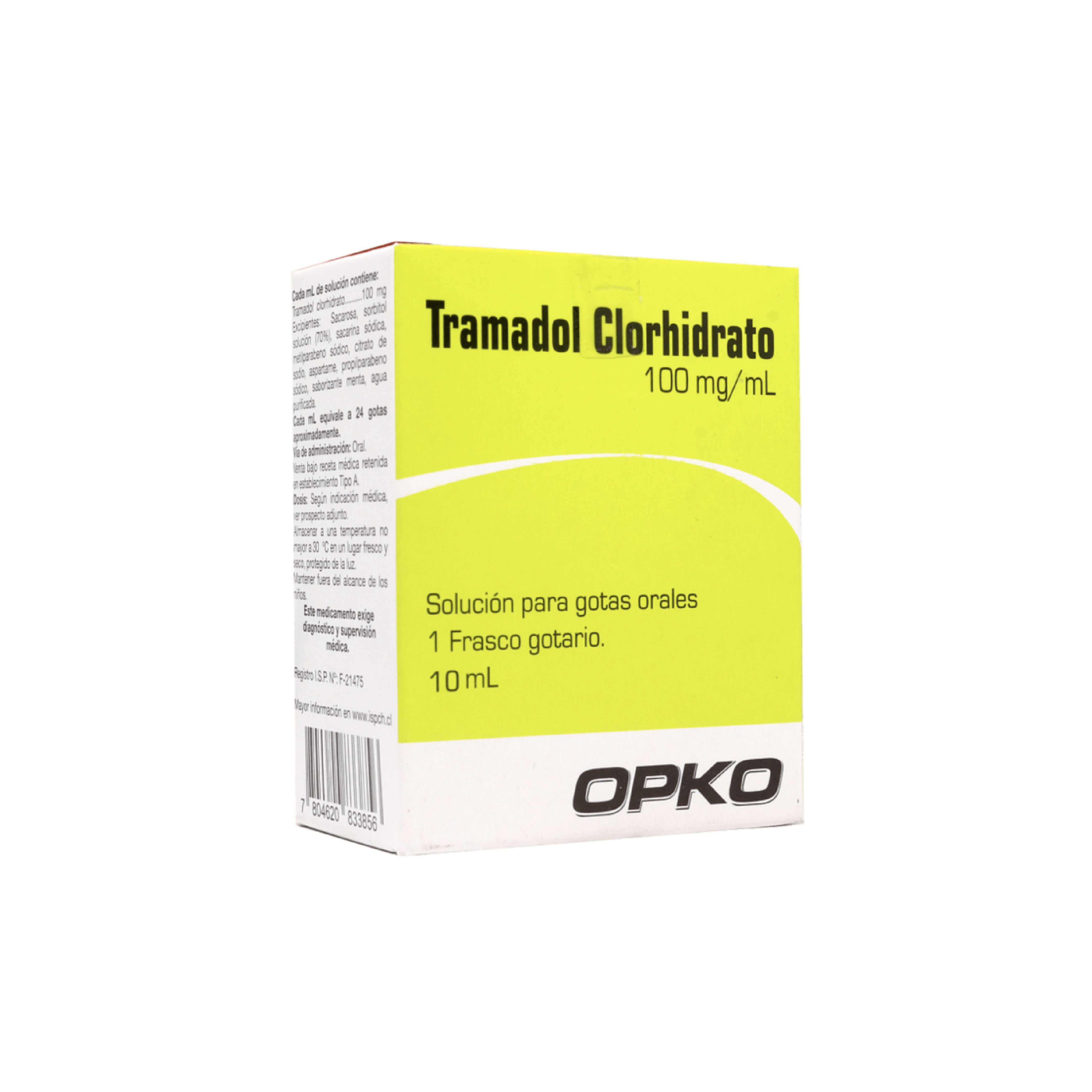 TRAMADOL 100mg/ml Gotas x 10ml