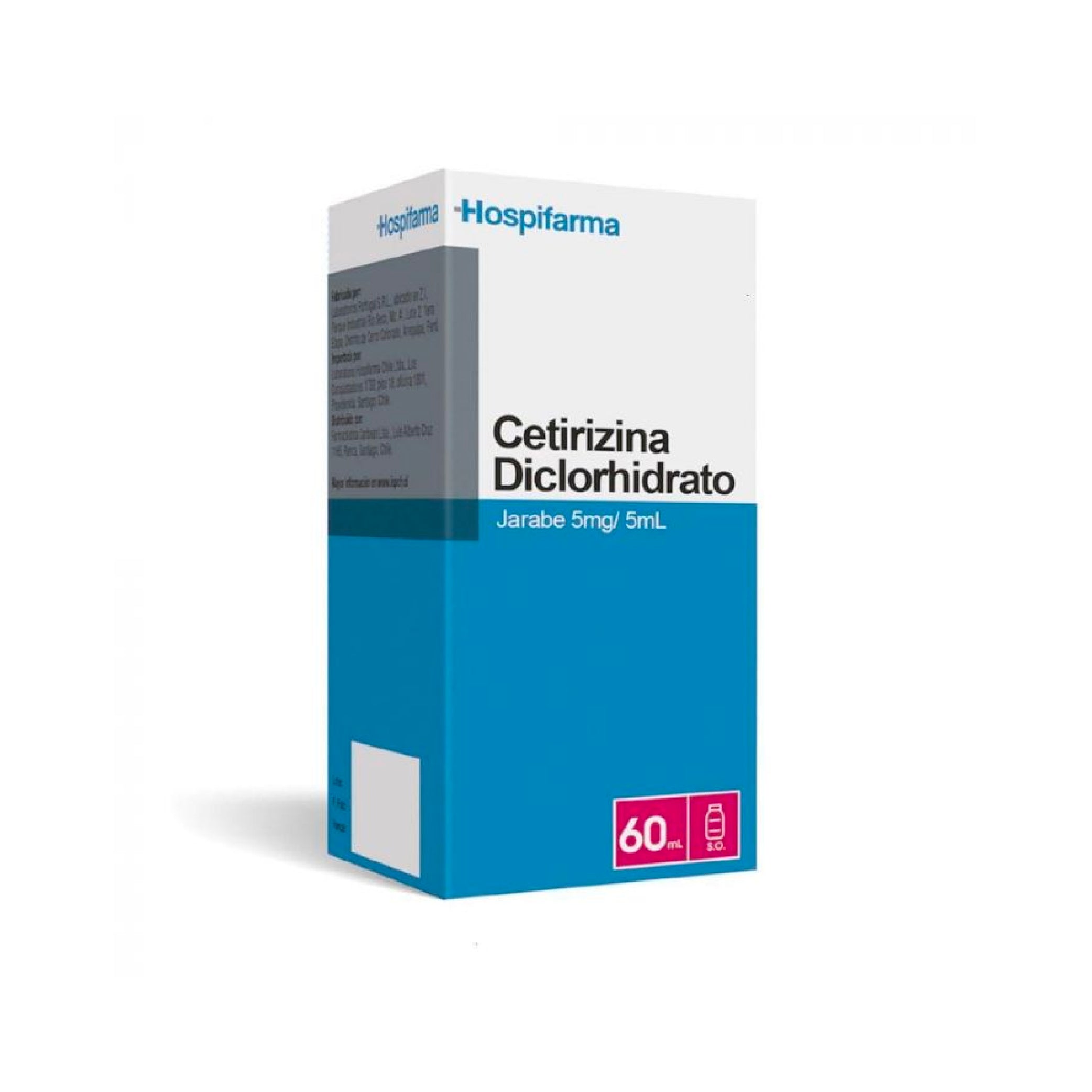 CETIRIZINA 5mg/5ml Jbe. X 60ml