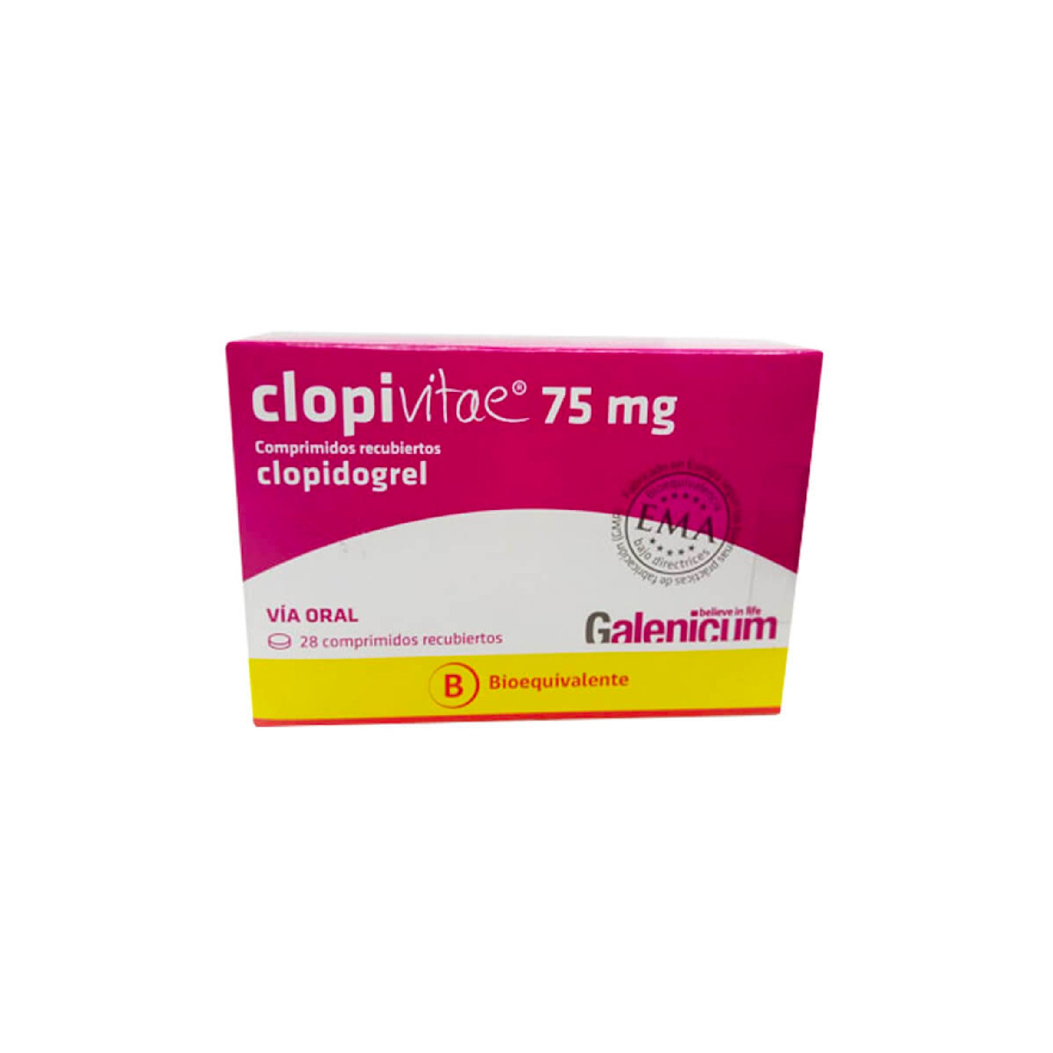 CLOPIVITAE 75mg Comp. Rec x 28
