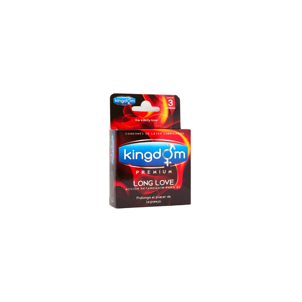 PRESERVATIVO KINGDOM ACCION RETARDANTE (LONG LOVE) X3