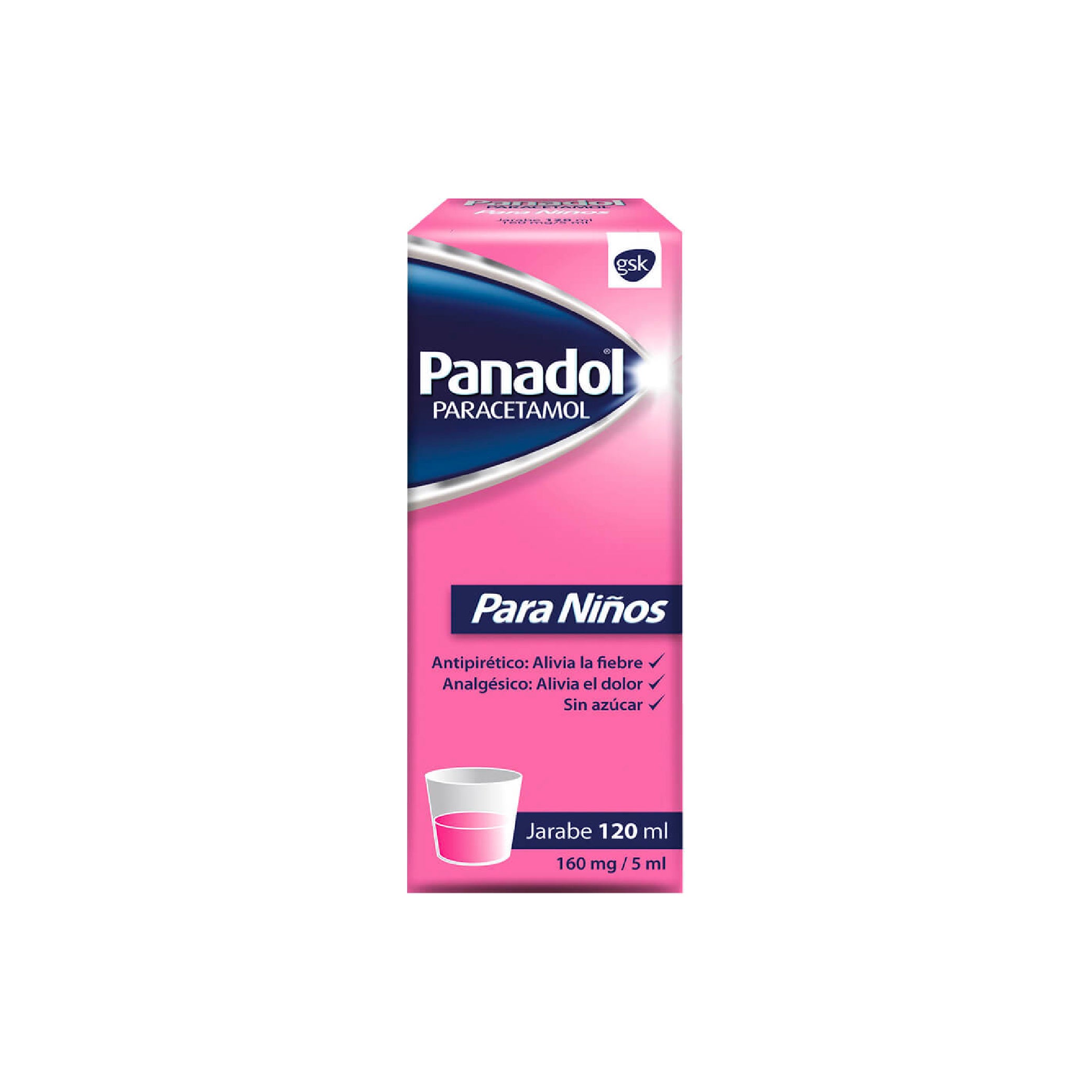PANADOL JARABE 160mg /5ml Jbe. Fco. x 120ml
