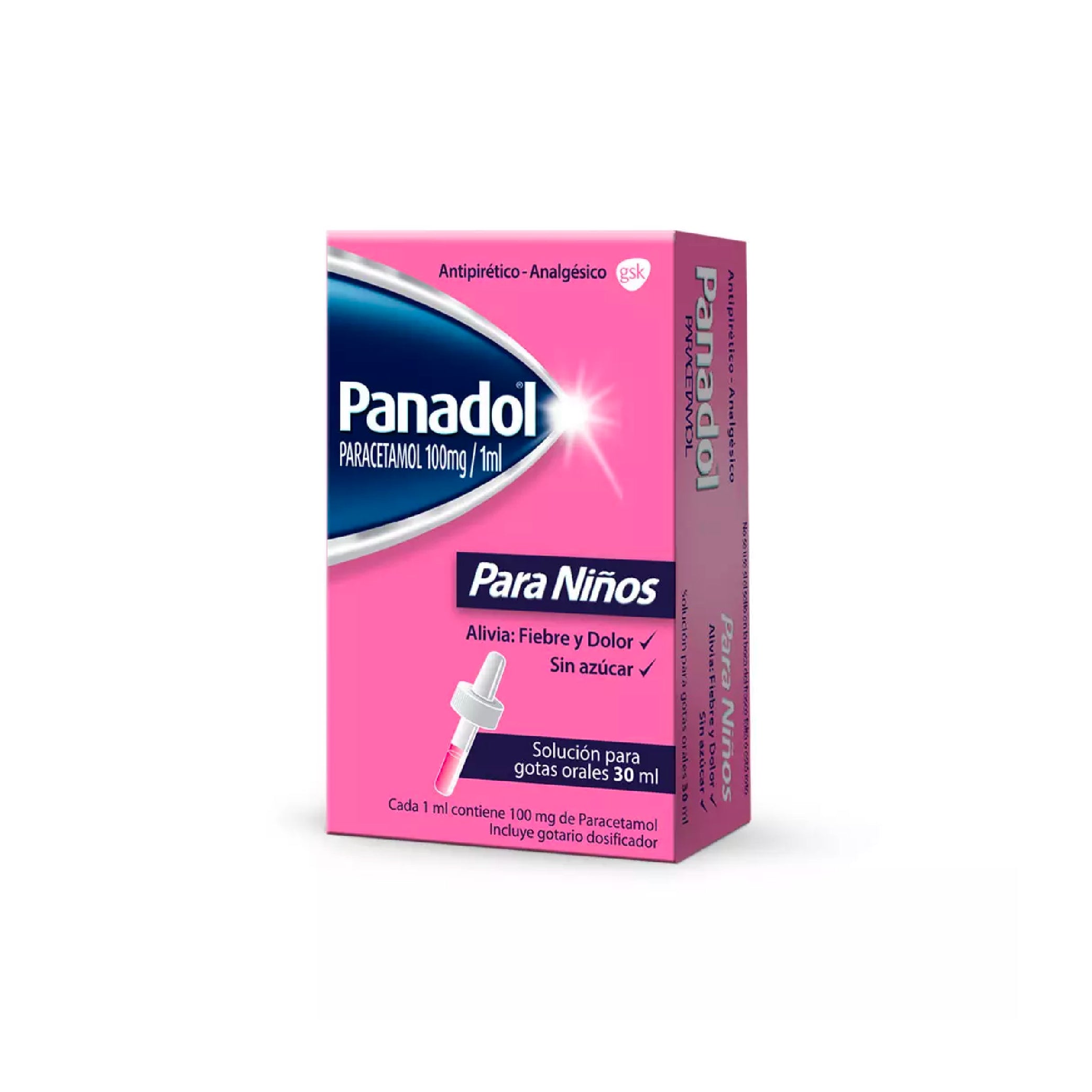 PANADOL NIÑOS 100mg /ml Gotas Fco. x 30ml