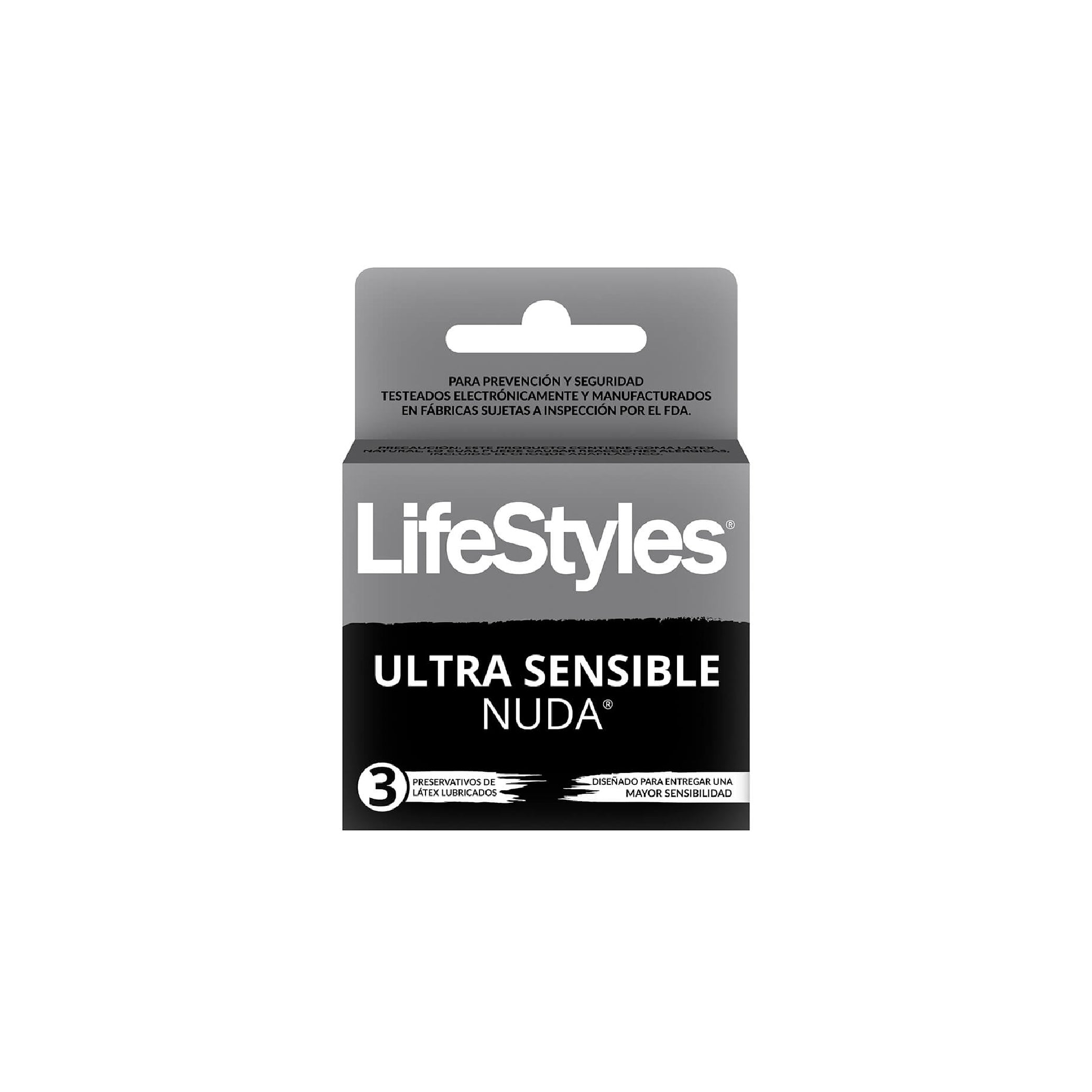 LIFE STYLES NUDA ULT X 3 UNID