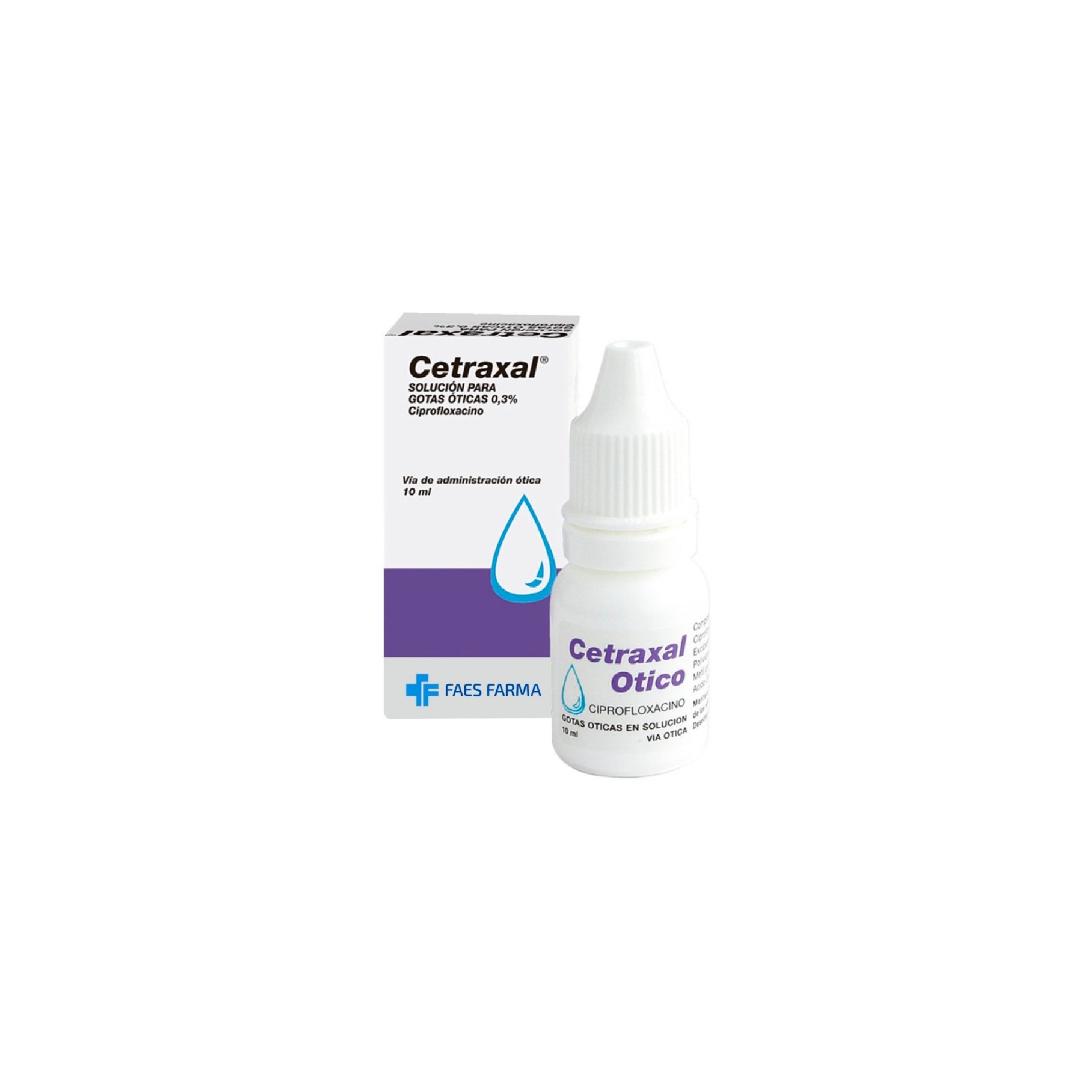 CETRAXAL 0.3% SOL. GOTAS OTICAS Env. Gotario x 10ml