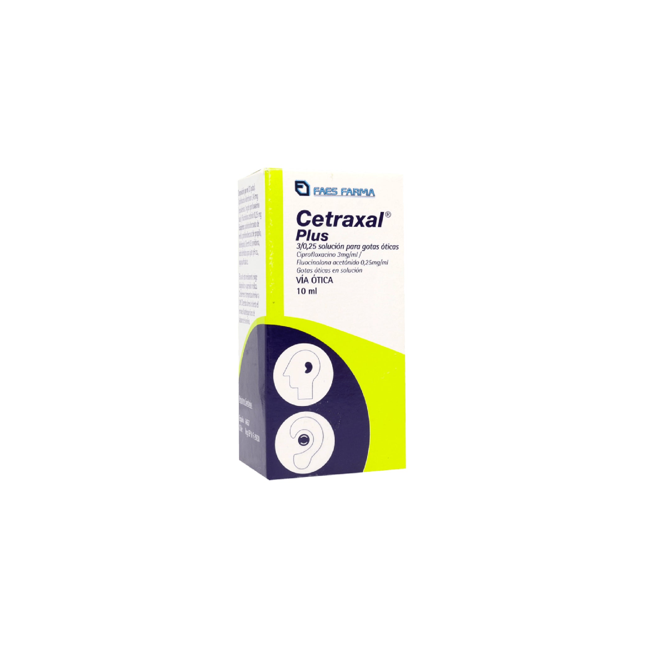 CETRAXAL PLUS 3/0.25 SOL. GOTAS OTICAS Env. Gotario x 10ml