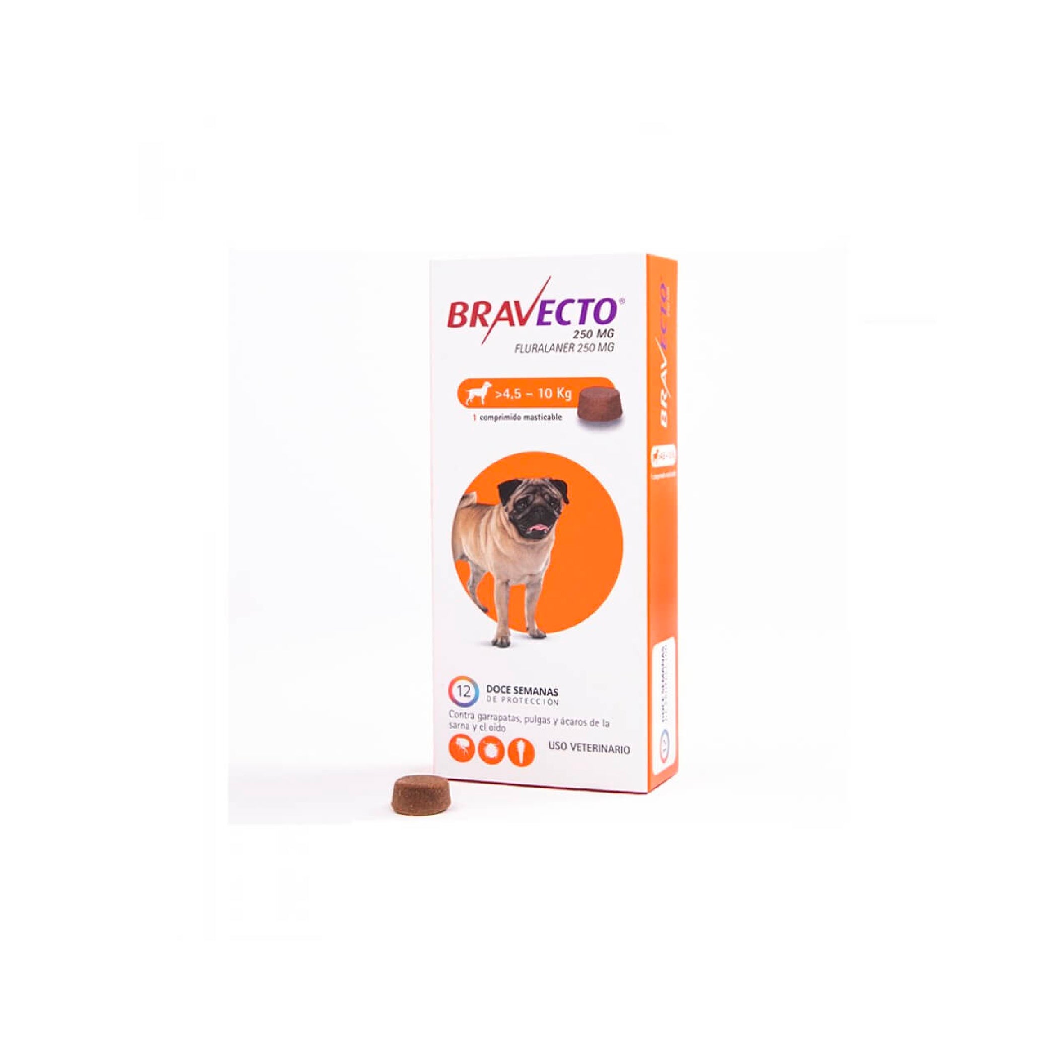 BRAVECTO 4,5-10KG COM 250MG X1