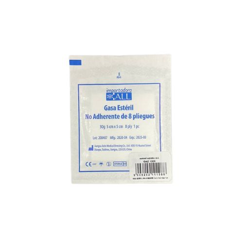 GASA ESTERIL NO ADH 5CMX5CM X1 UN (GAZ1201)