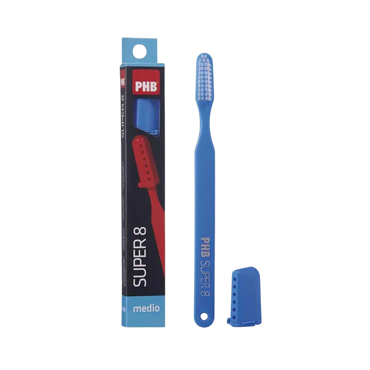 PHB Cepillo Super 8 Medio con Mini Pasta
