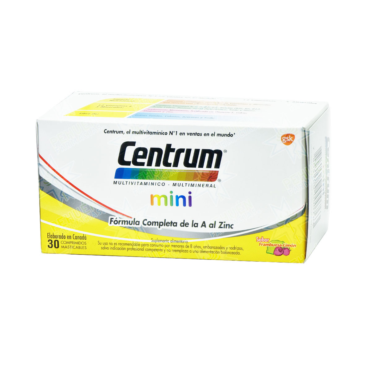 Centrum Mini Frambuesa Comprimidos Masticables x 30