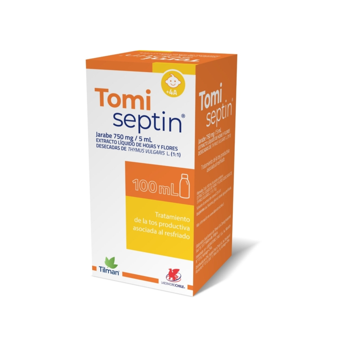 Tomiseptin Jarabe 750 mg/5 ml
