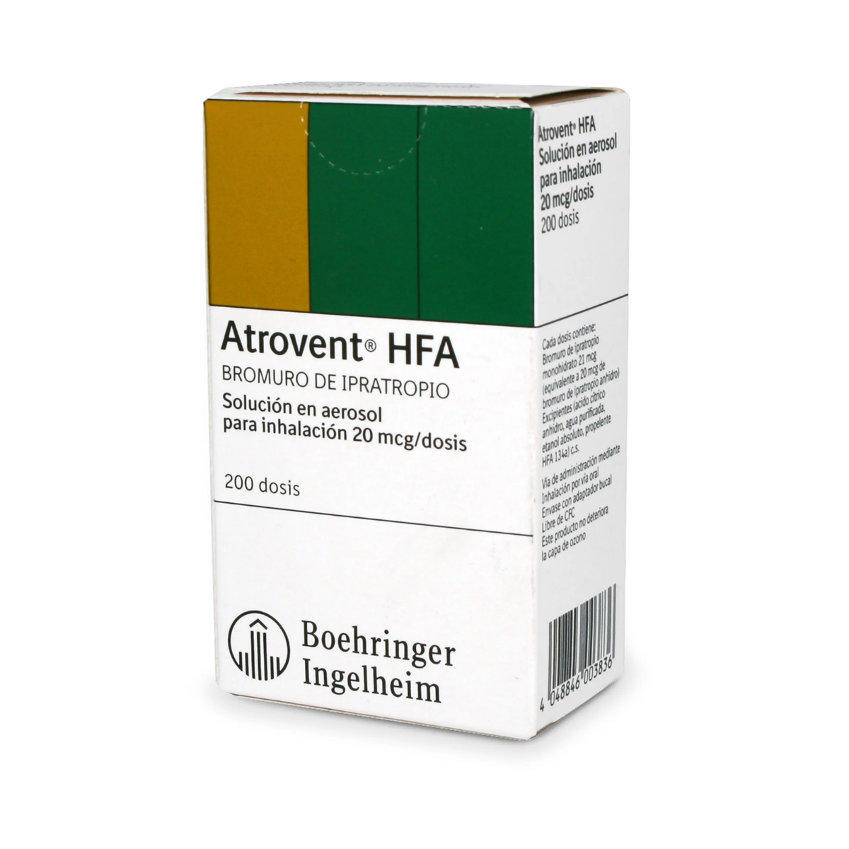 Atrovent HFA 200 Dosis 10 ml con Adaptador