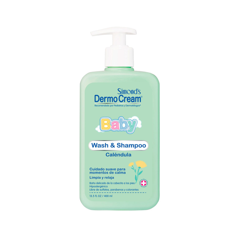 Simonds Dermocream Baby Wash & Shampoo Caléndula 400 ml
