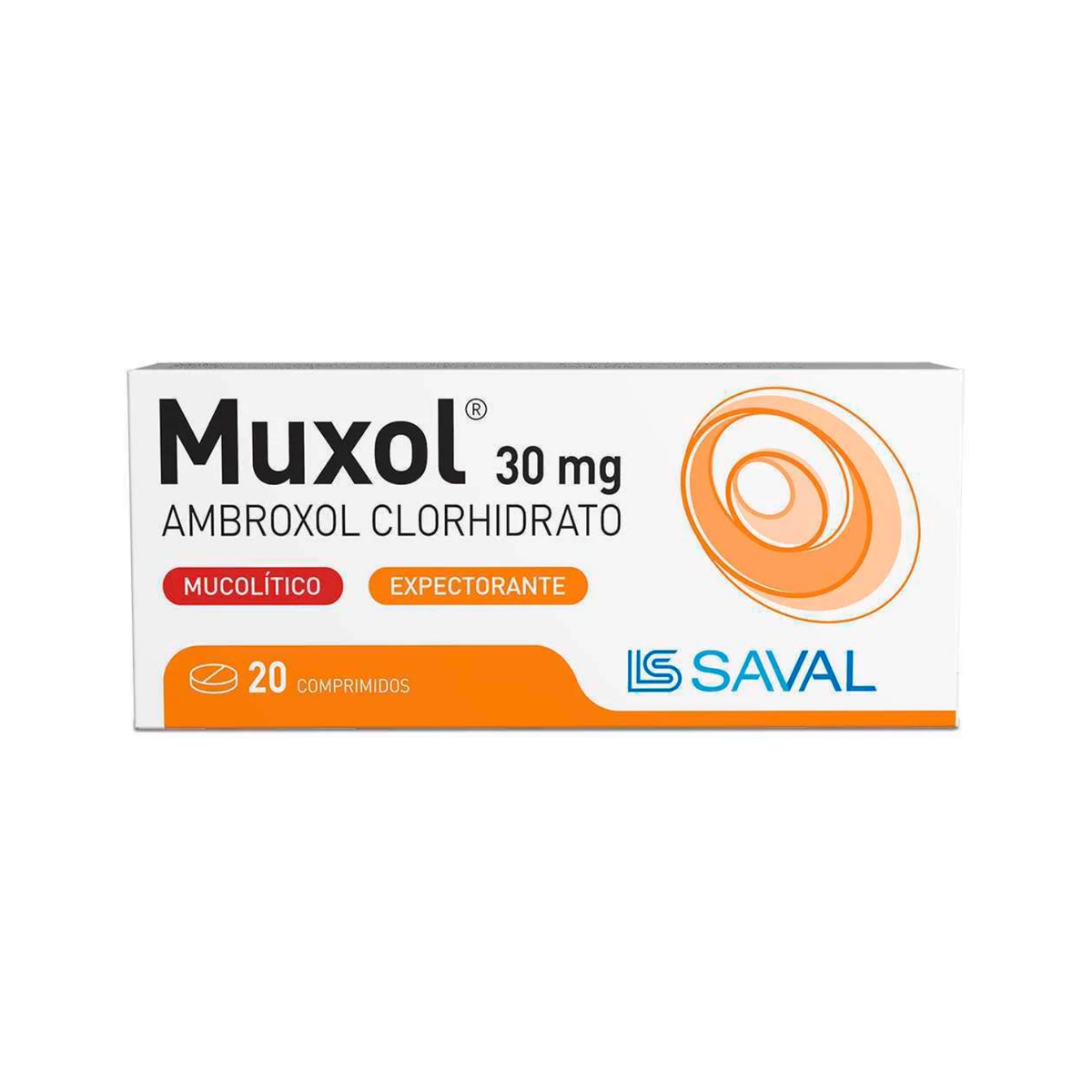 Muxol 30 mg Comprimidos x 20
