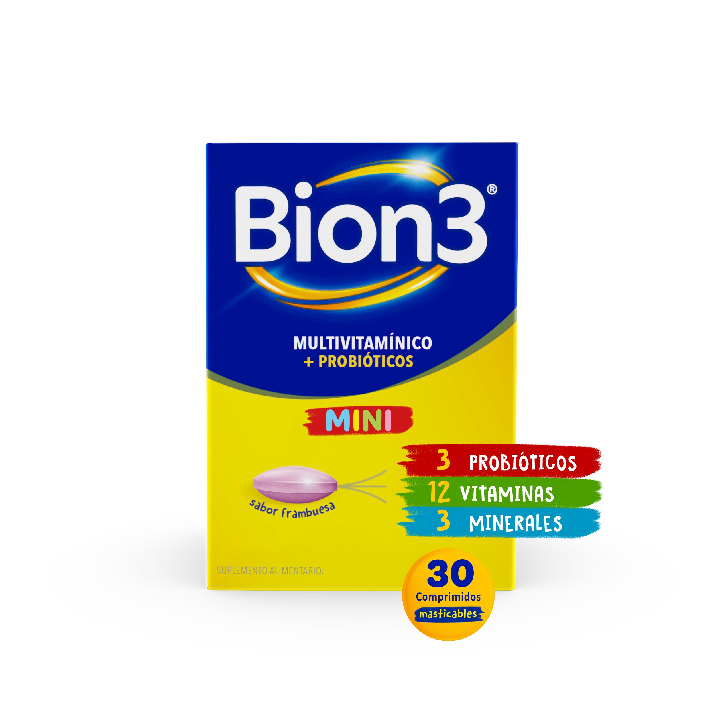 BION 3 MINI COMPRIMIDOS MASTICABLES Mast. Comp. x 30