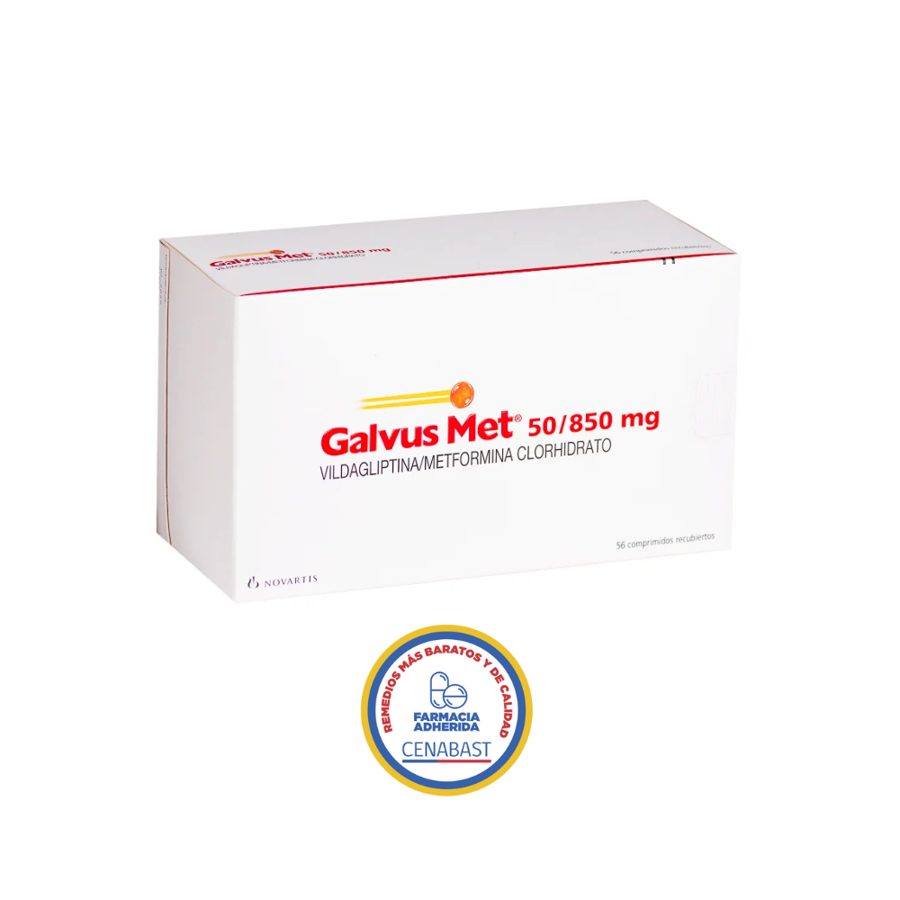 GALVUS MET (CENABAST) 50mg/850mg Comp. x 56