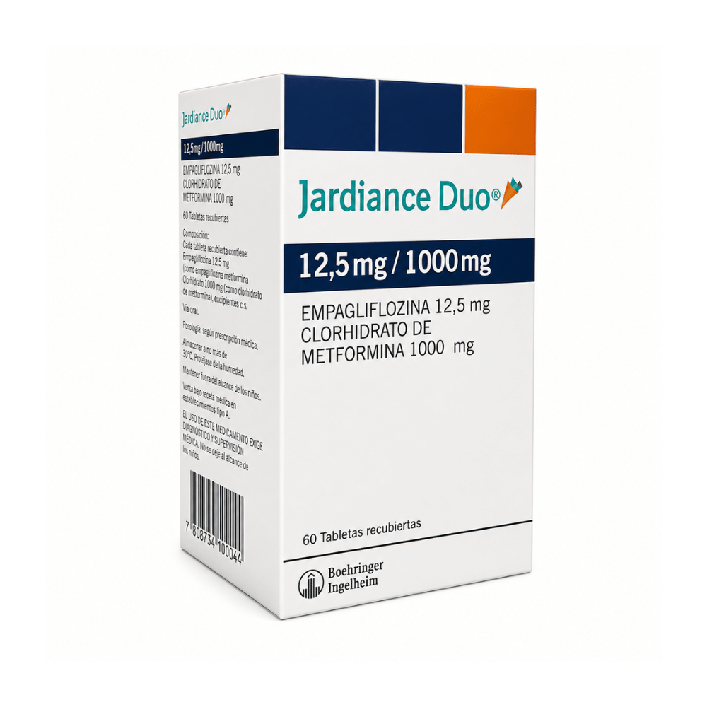 Jardiance Duo 12.5/1000 mg Comprimidos Recubiertos x 60