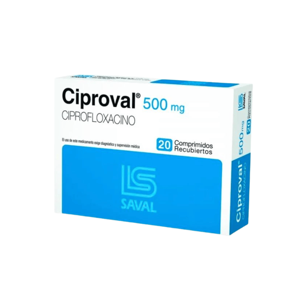 Ciproval 500 mg Comprimidos x 20