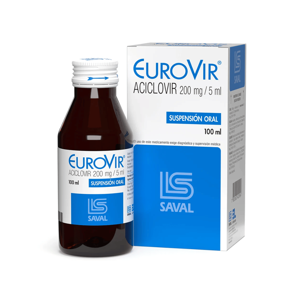 Eurovir 200 mg Suspensión 80 ml