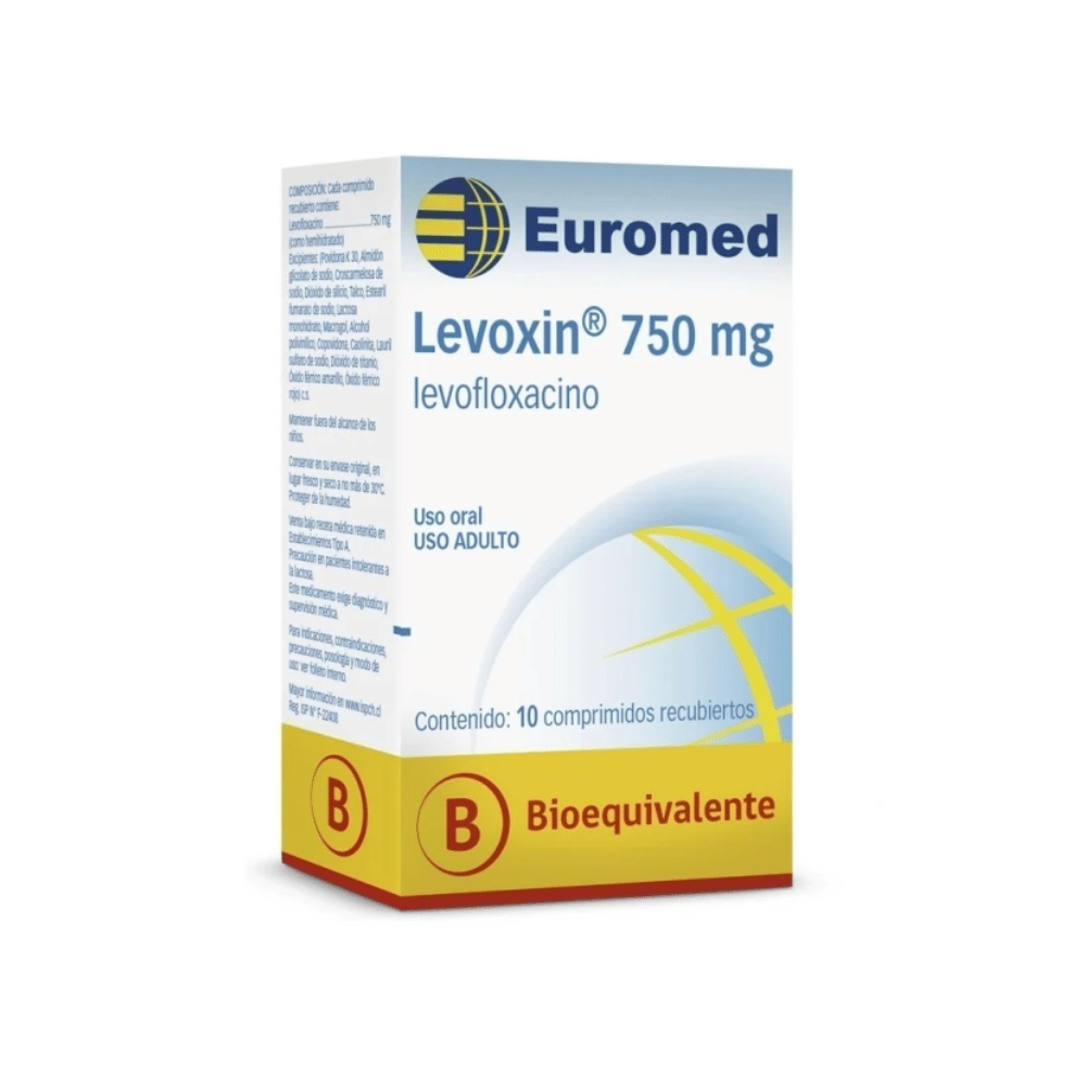 Levoxin 750 mg Comprimidos Recubiertos x 10