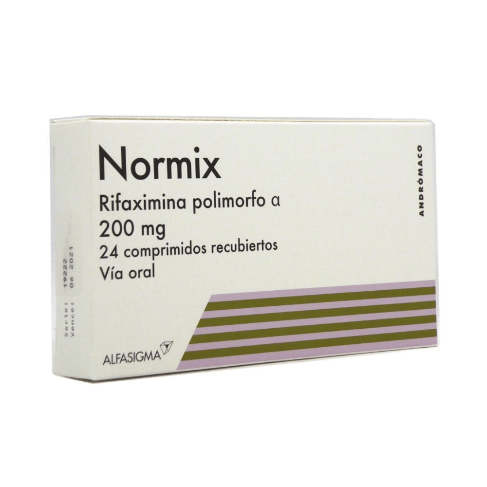Normix 200 mg Comprimidos Recubiertos x 24
