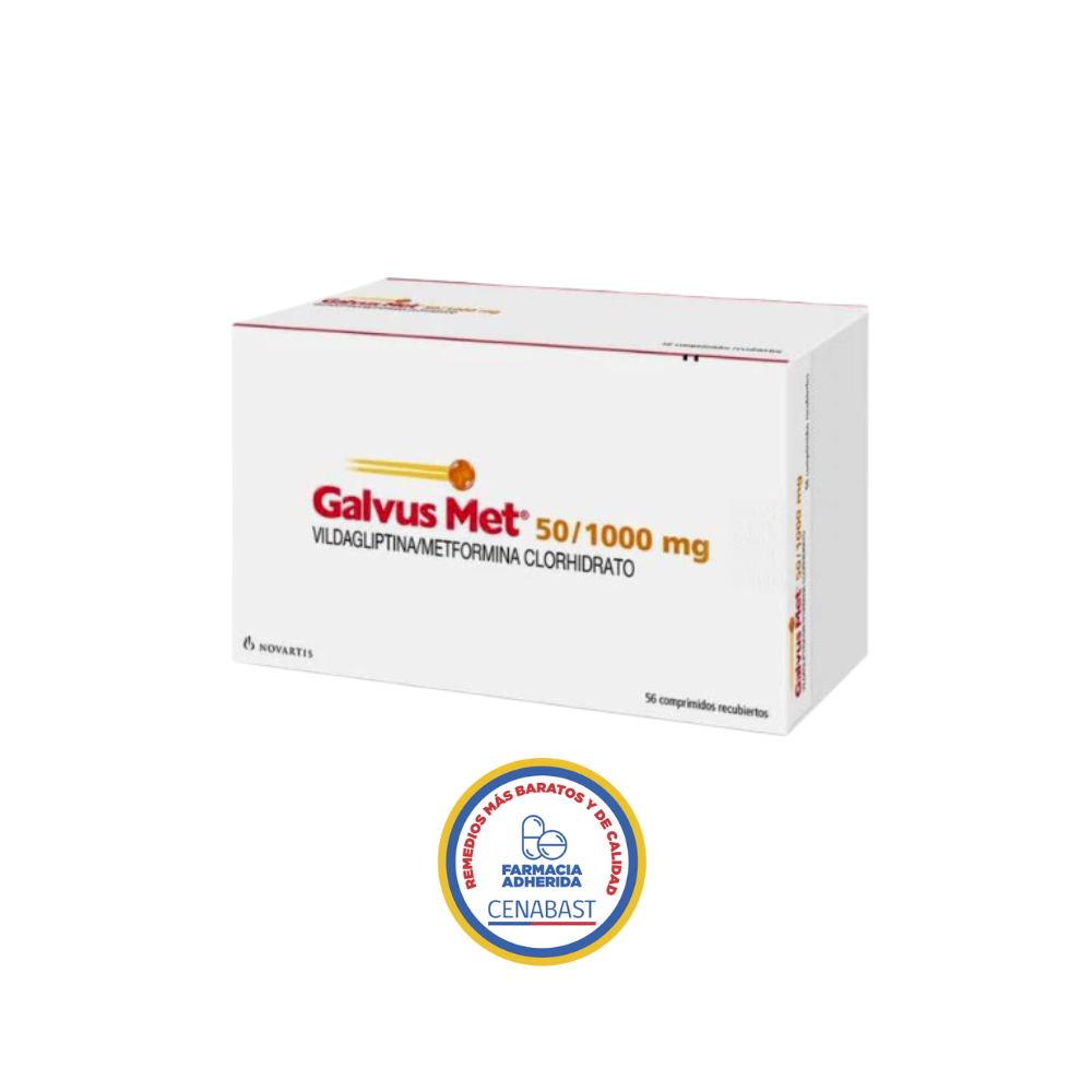 GALVUS MET (CENABAST) 50mg/1000mg Comp. x 56