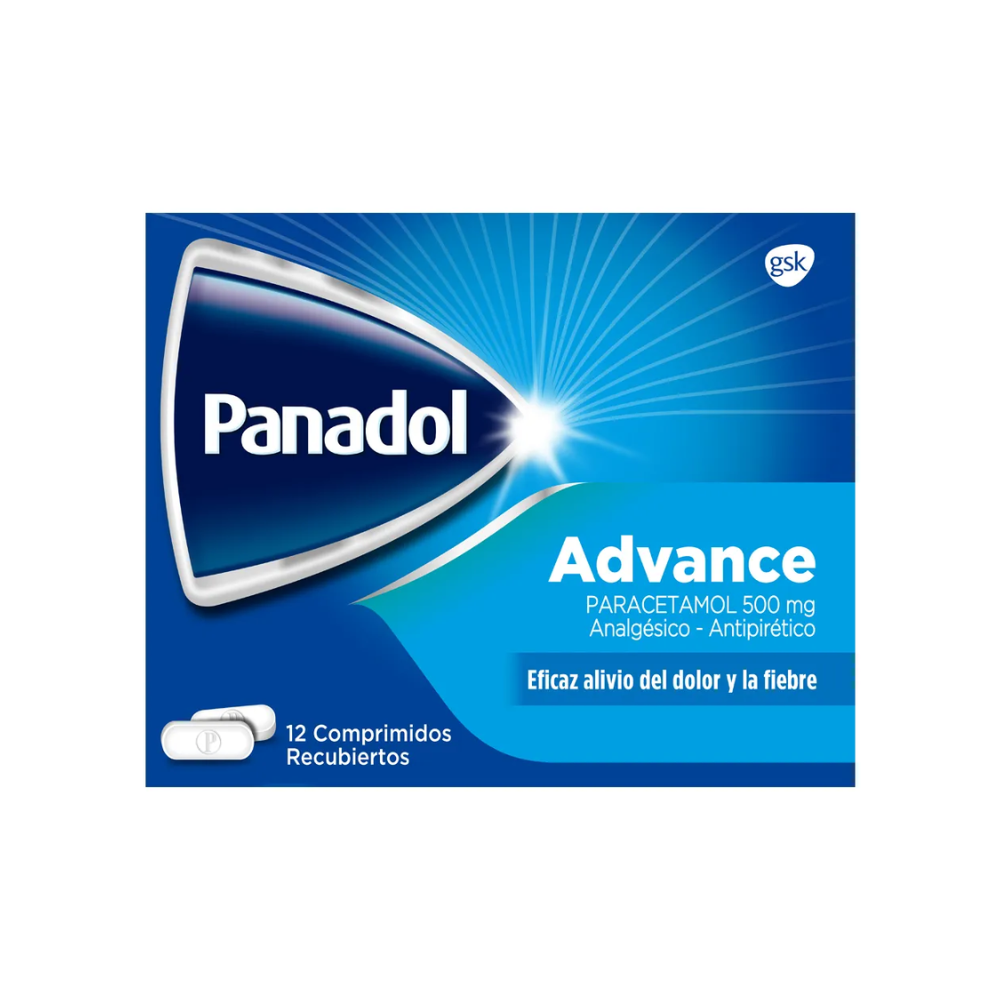 Panadol Advance 500 mg Comprimidos x 12