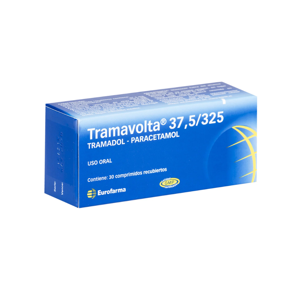 Tramavolta 37.5 mg + 325 mg Comprimidos x 30