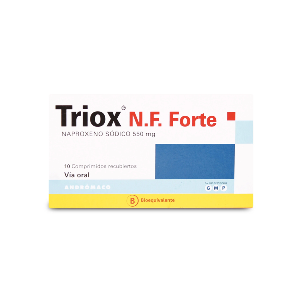 Triox N.F. 550 mg Comprimidos Recubiertos x 10