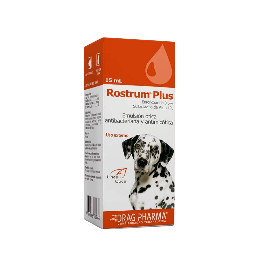 Rostrum Plus Perros Ótico x 15 ml