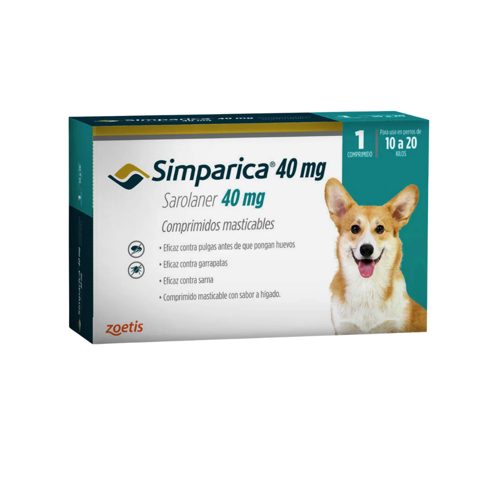 Simparica 10.1-20 kg Comprimidos x 1