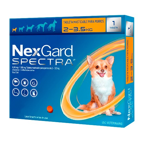 NexGard Spectra 2-3,5 kg Comprimidos Masticables. x 1