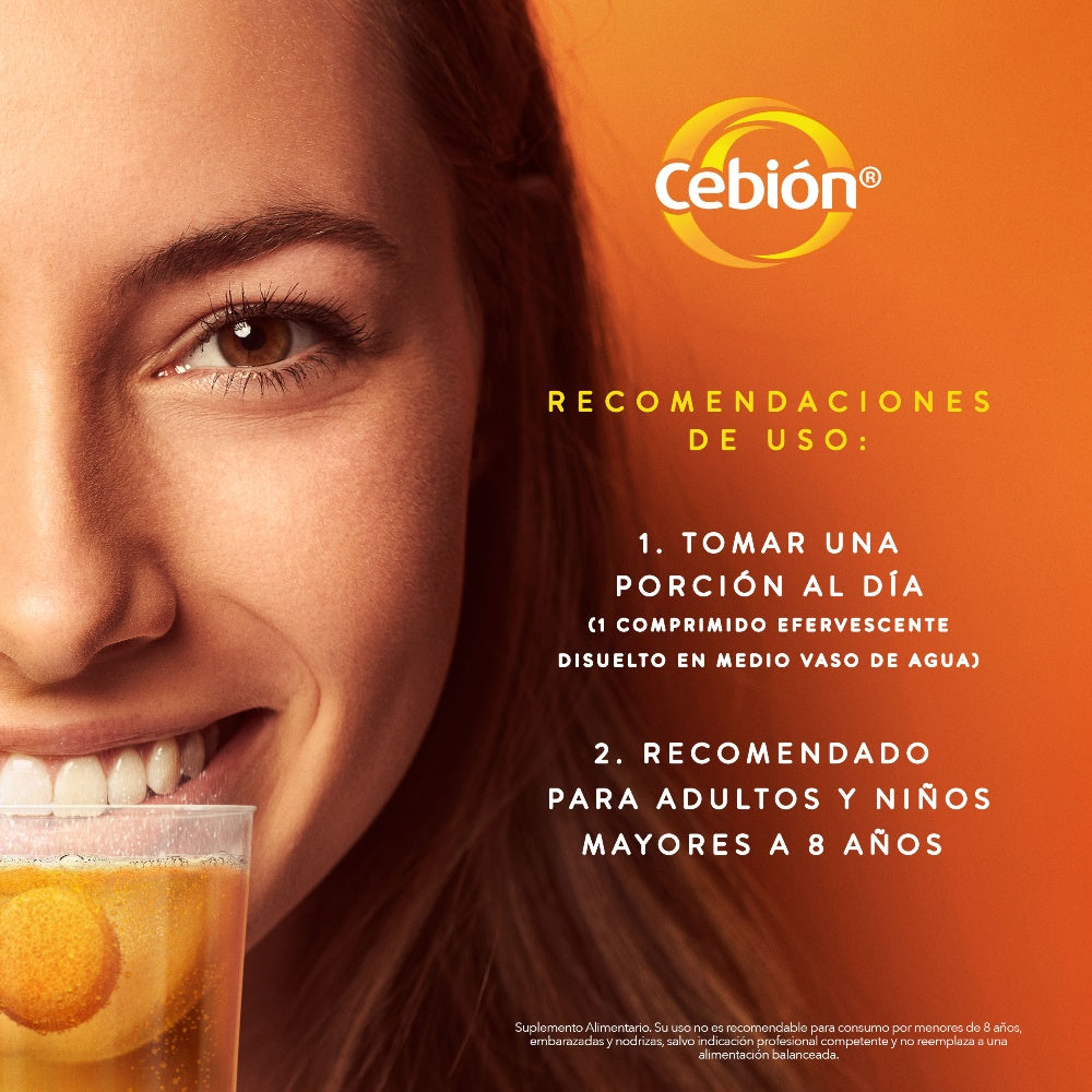 CEBION 1000 VITAMINA C 1G Efer. 1g Comp. x 10
