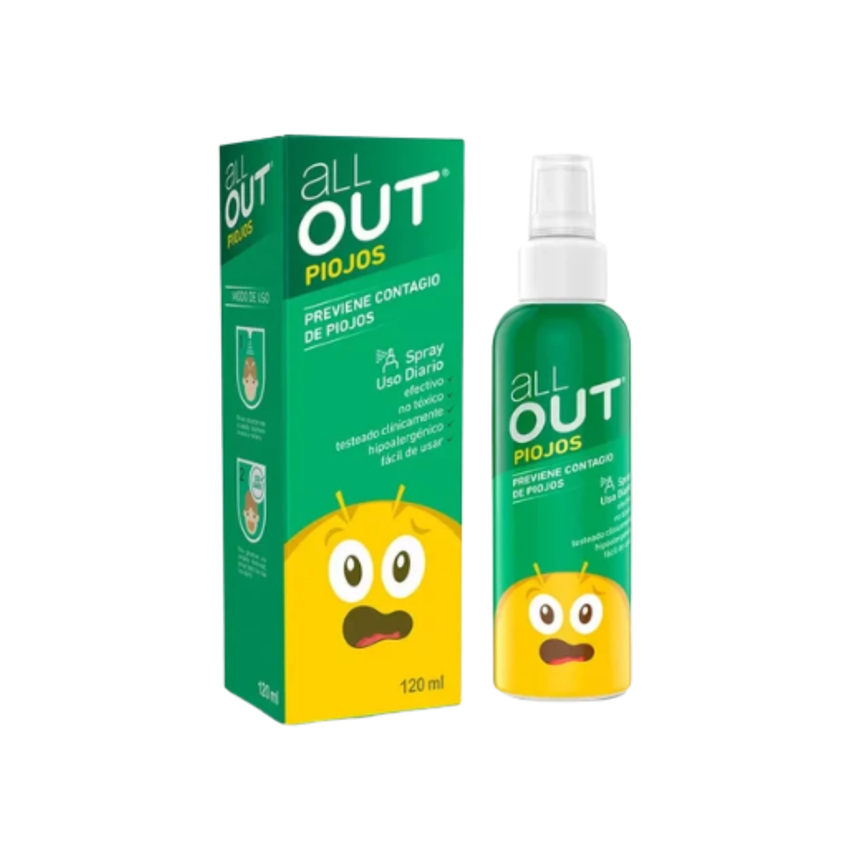 All Out Piojos Spray Preventivo 120 ml