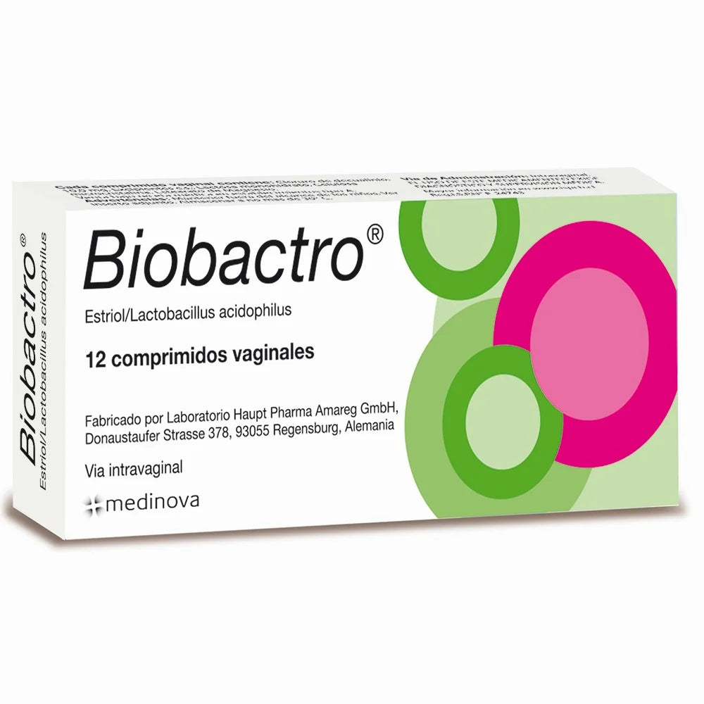 Biobactro Estriol/Lactobacillus acidophilus 12 Comprimidos Vaginales