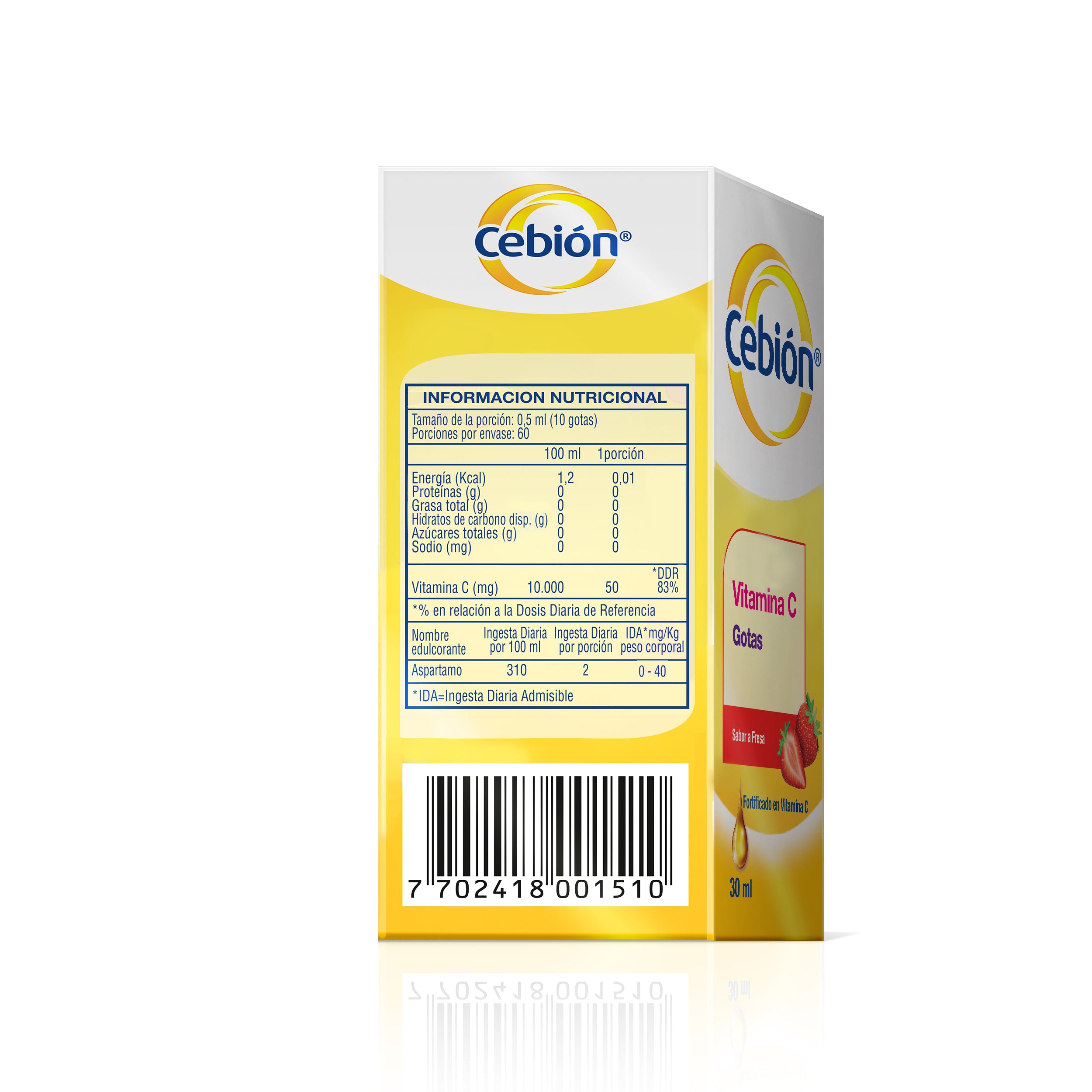 CEBION GOTAS Fco. Got. x 30ml Sabor Fresa