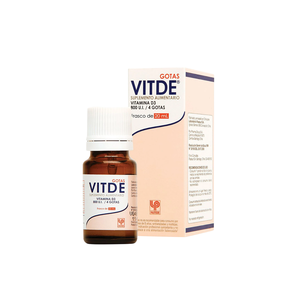 Vitde 800 UI/4 Gotas x 20 ml
