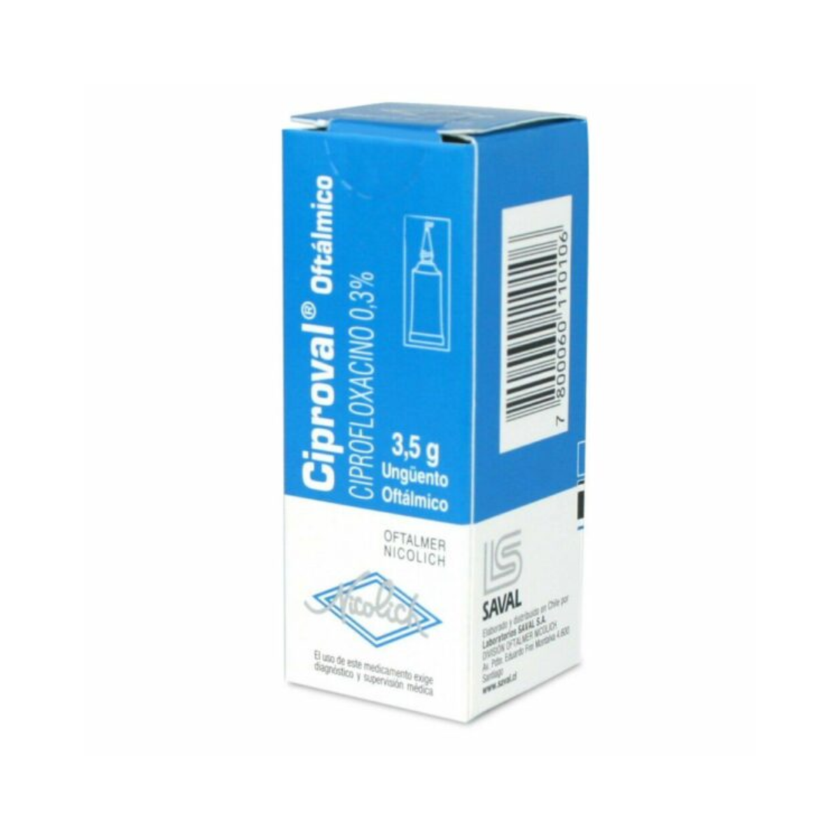 Ciproval Oftálmico Ungüento x 3.5 g