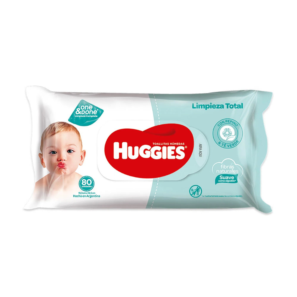 HUGGIES TOALLA HUMEDA X80