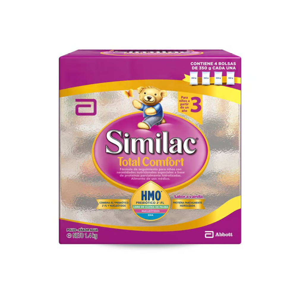 SIMILAC TOTAL COMFORT 3 Polvo. SACHET/350GR x 4