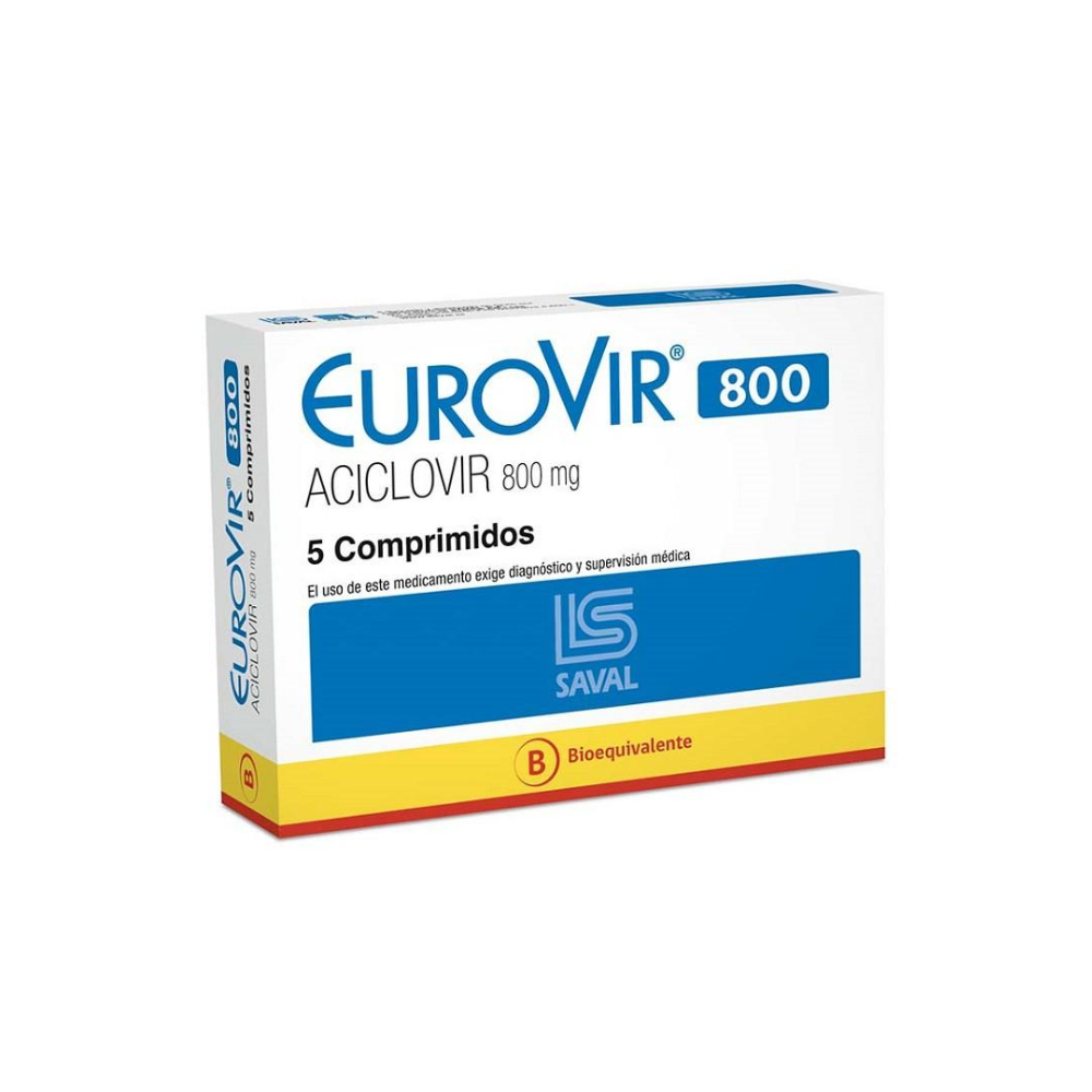 EUROVIR 800mg Comp. x 5