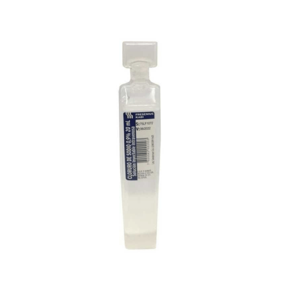SUERO FISIOLOGICO 0,9% 20 ML X 1 AMP