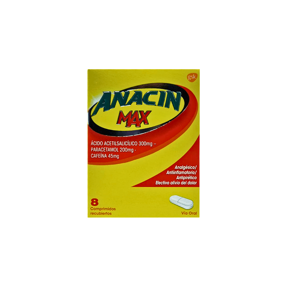 ANACIN MAX 200 + 45mg Comp. x 8