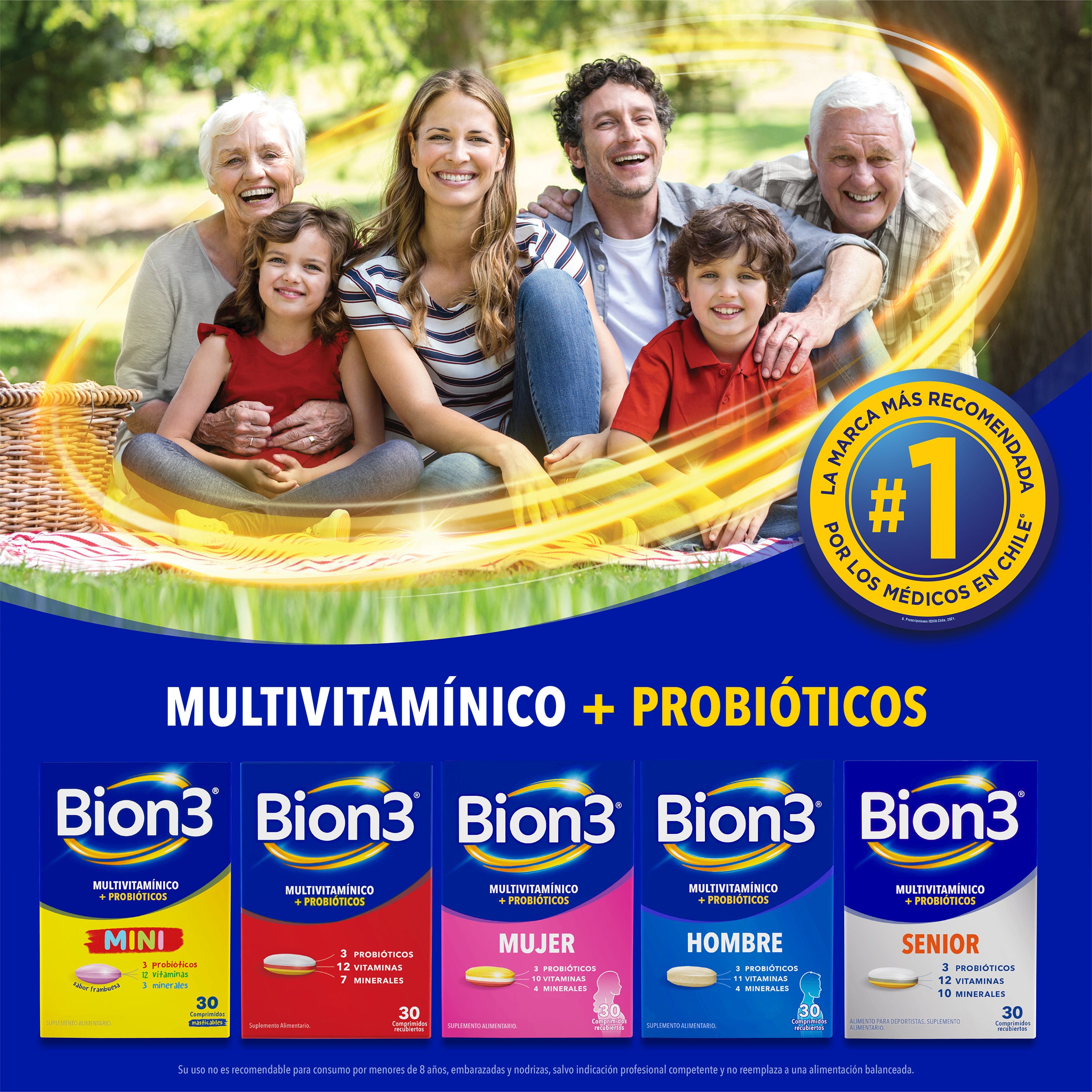 BION 3 COMPRIMIDOS RECUBIERTOS Comp. Rec. x 30