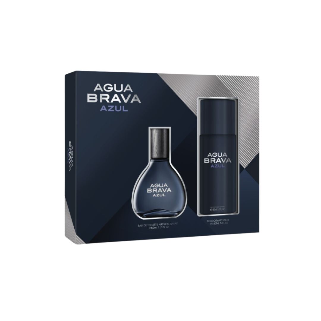 ESTUCHE AGUA BRAVA  AZUL EDT. NATURAL SPRAY 50ML+AZUL DESODORANTE SPRAY 150ML