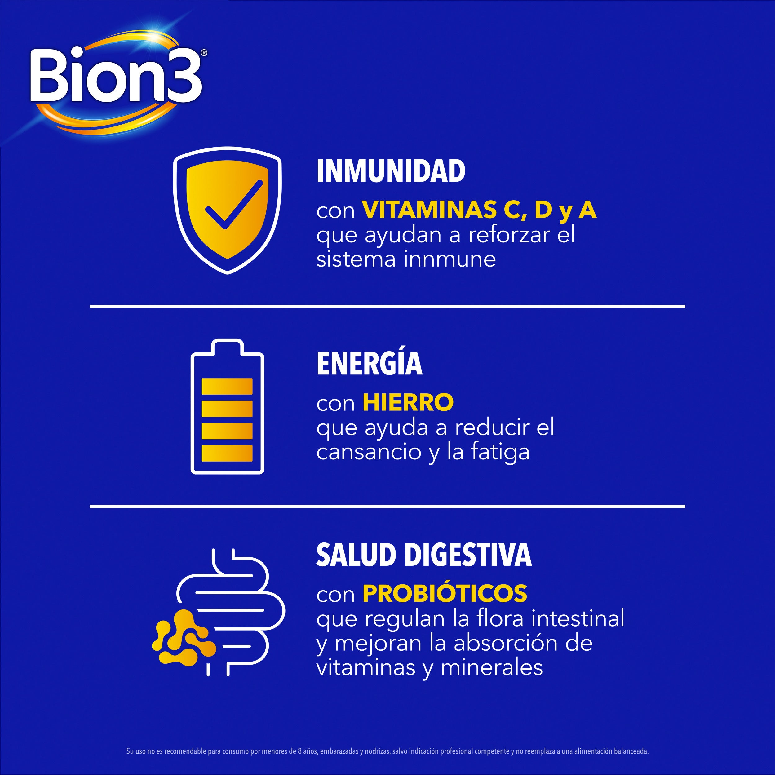 BION 3 COMPRIMIDOS RECUBIERTOS Comp. Rec. x 30