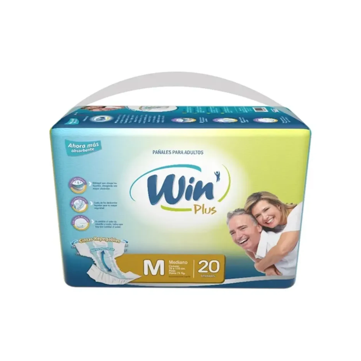 Win Plus Pañal Adulto Talla M x 20