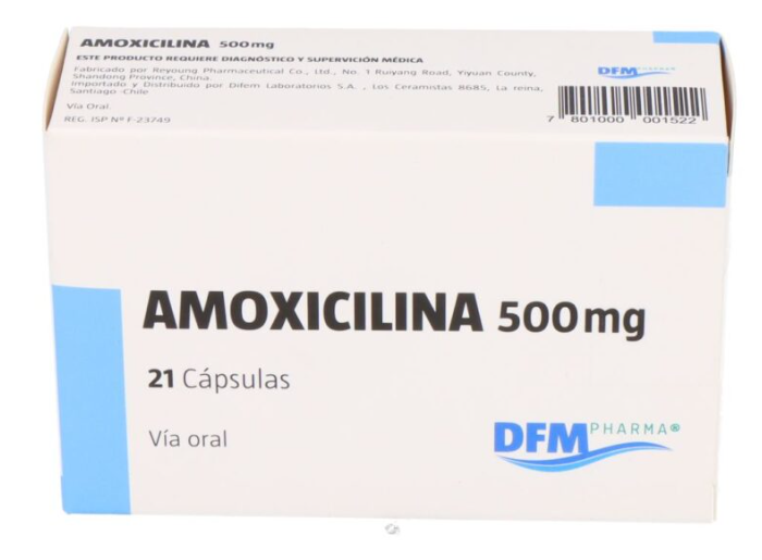 AMOXICILINA 500mg Caps. x 21