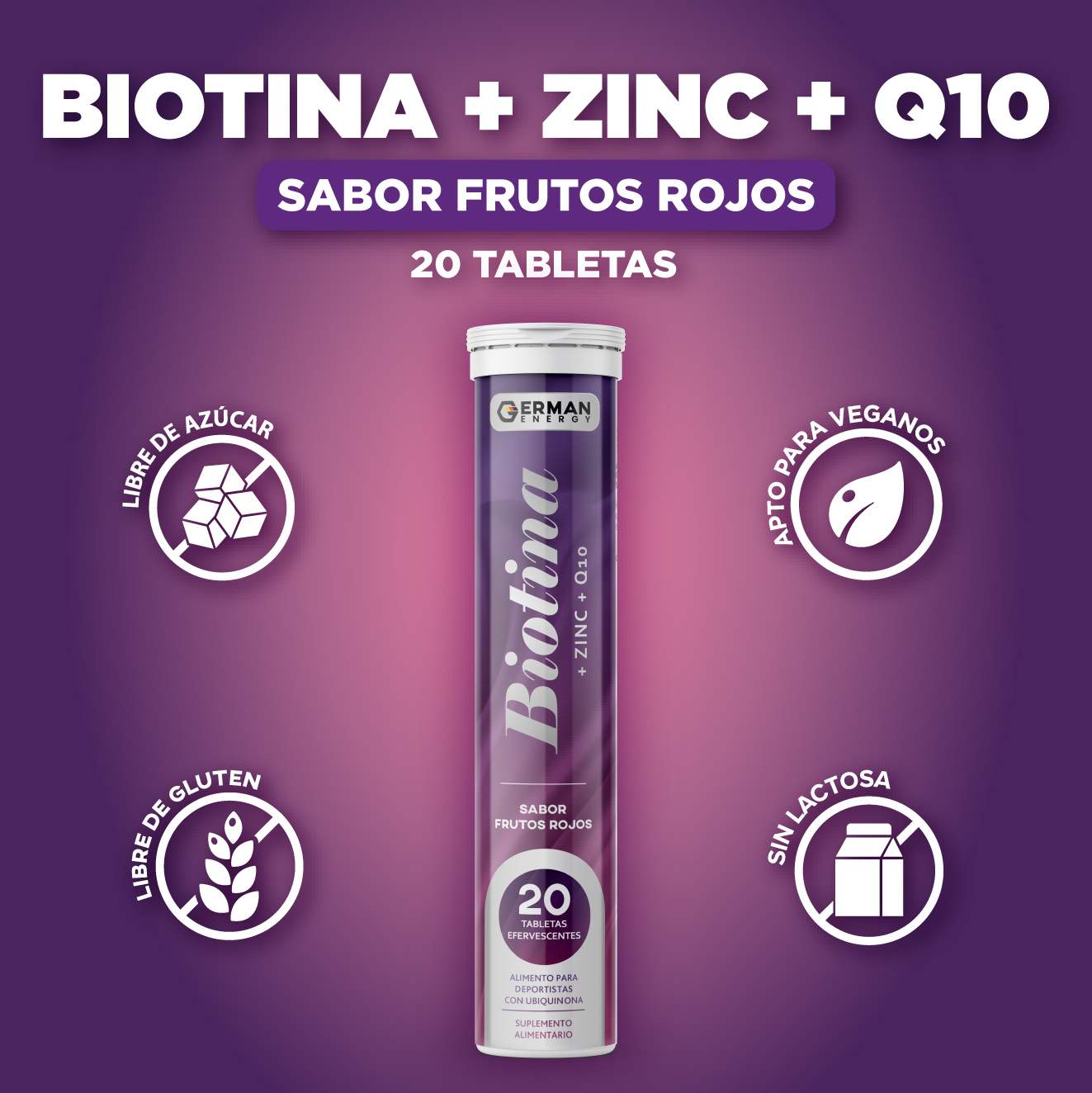BIOTINA  ZINC Q10 TAB EFERV X20