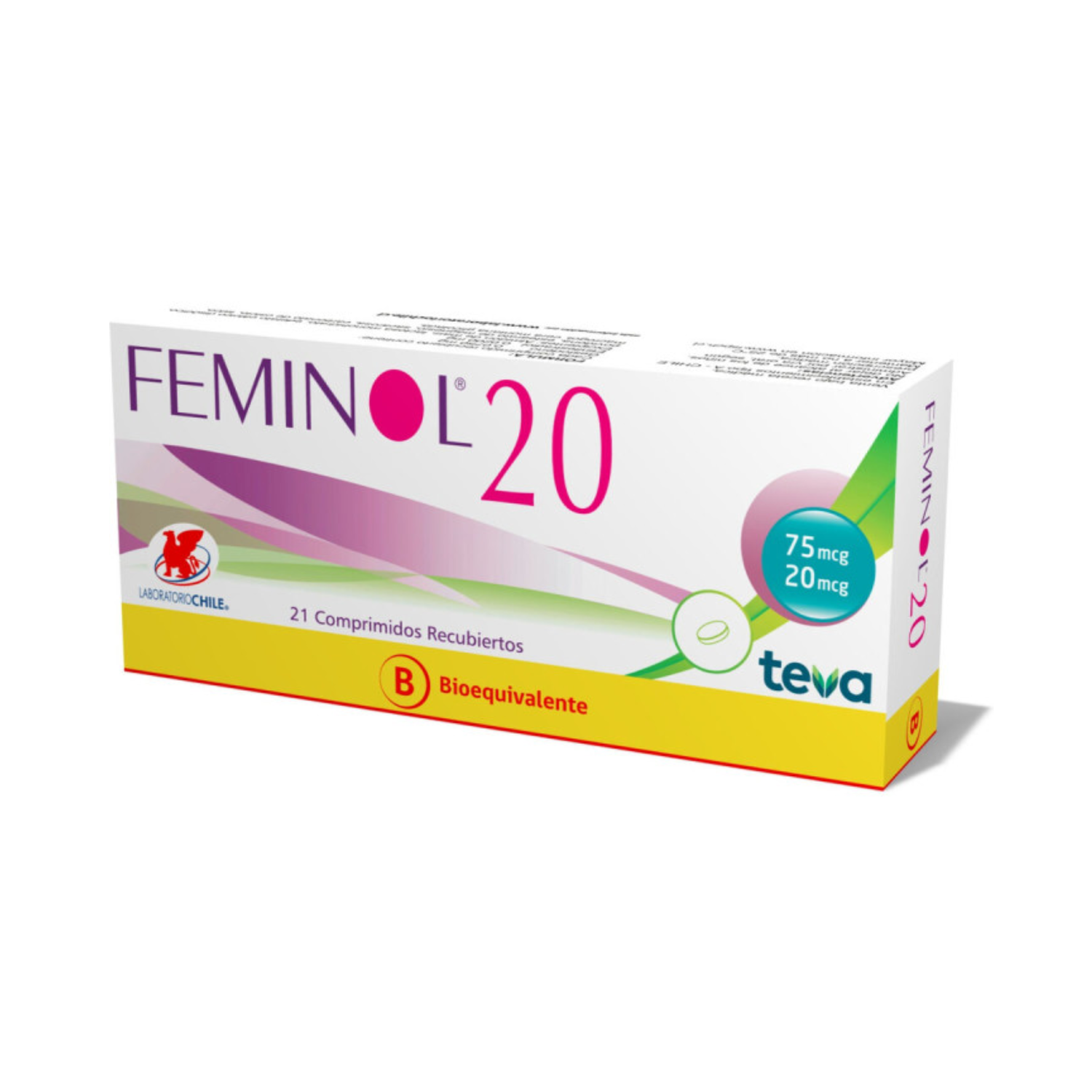 Feminol 20 Comprimidos Recubiertos x 21