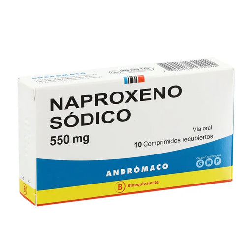 NAPROXENO COM 550MG X10